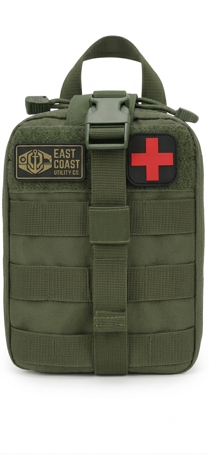 East Coast Utility Co. Tactical Trauma First Aid Kit | MOLLE Compatible & Rip-Away