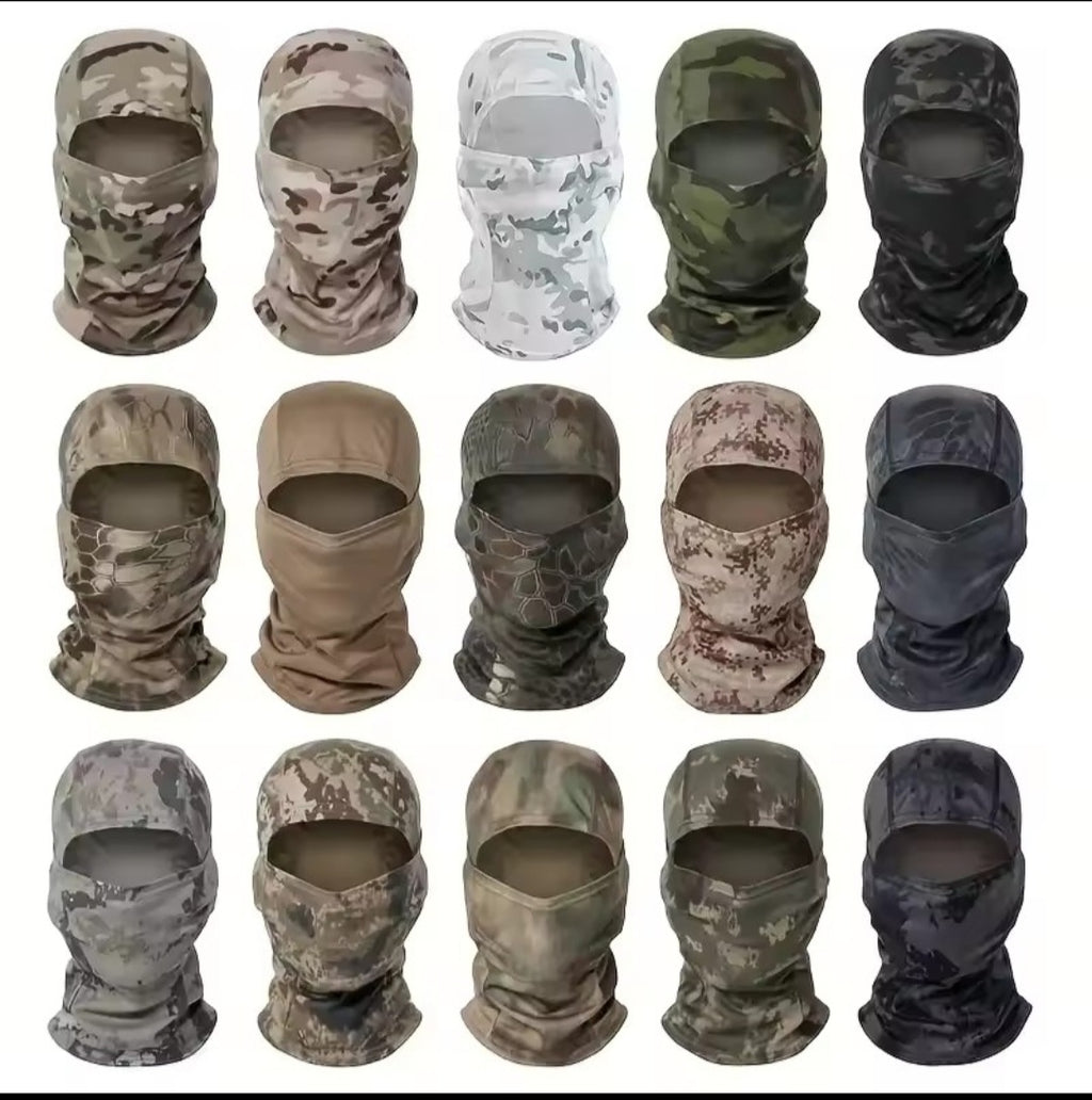 Tactical Balaclava Hood / Face Mask – Camo & Digital Patterns