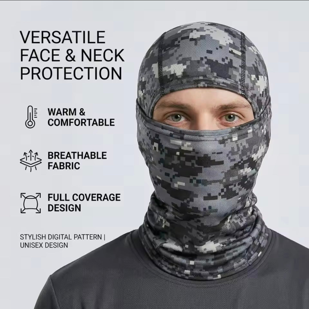 Tactical Balaclava Hood / Face Mask – Camo & Digital Patterns