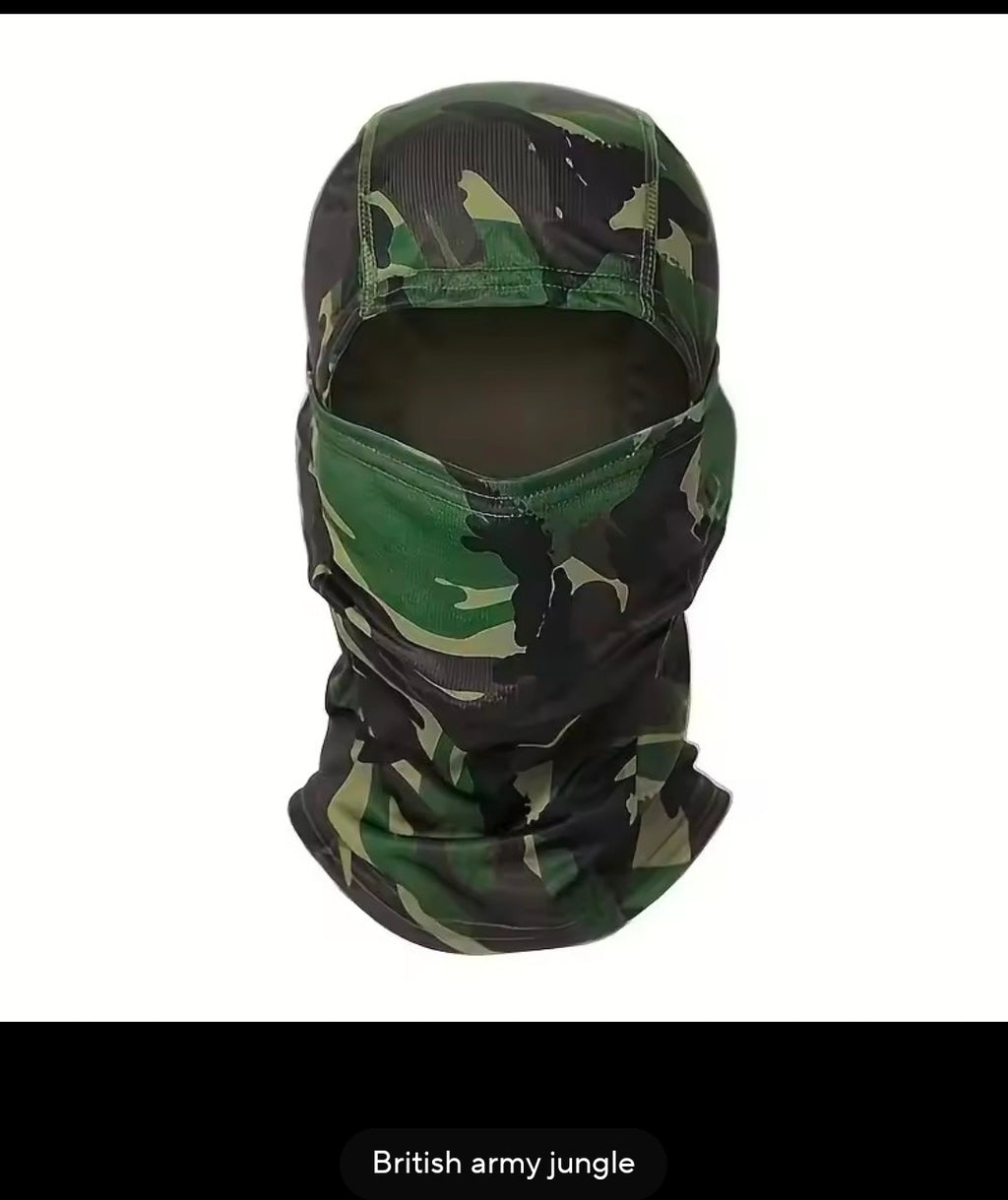 Tactical Balaclava Hood / Face Mask – Camo & Digital Patterns