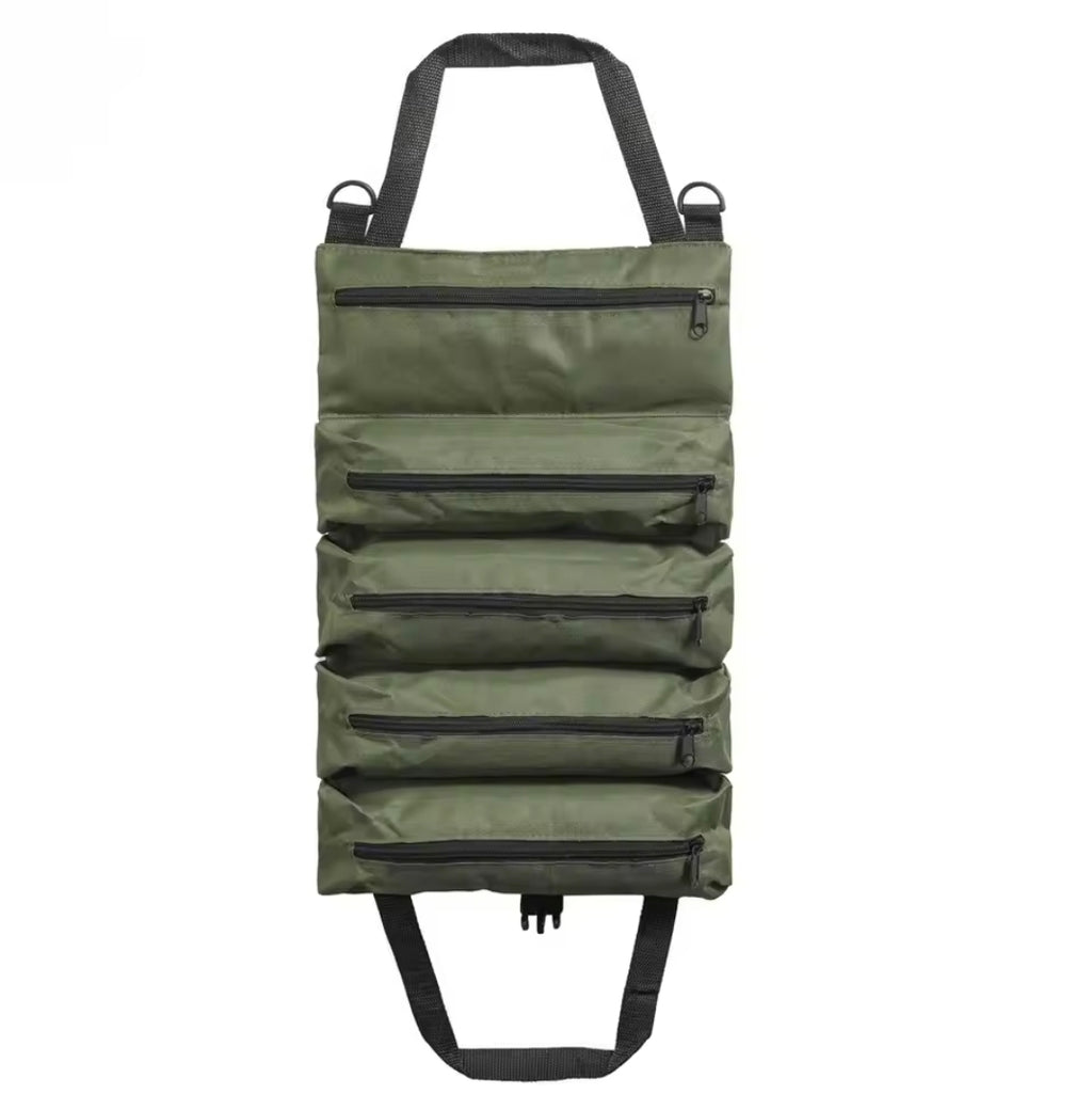 🇦🇺 East Coast Utility Co Heavy-Duty Roll-Up Tool Organizer Bag – Multi-Pocket Storage Pouch