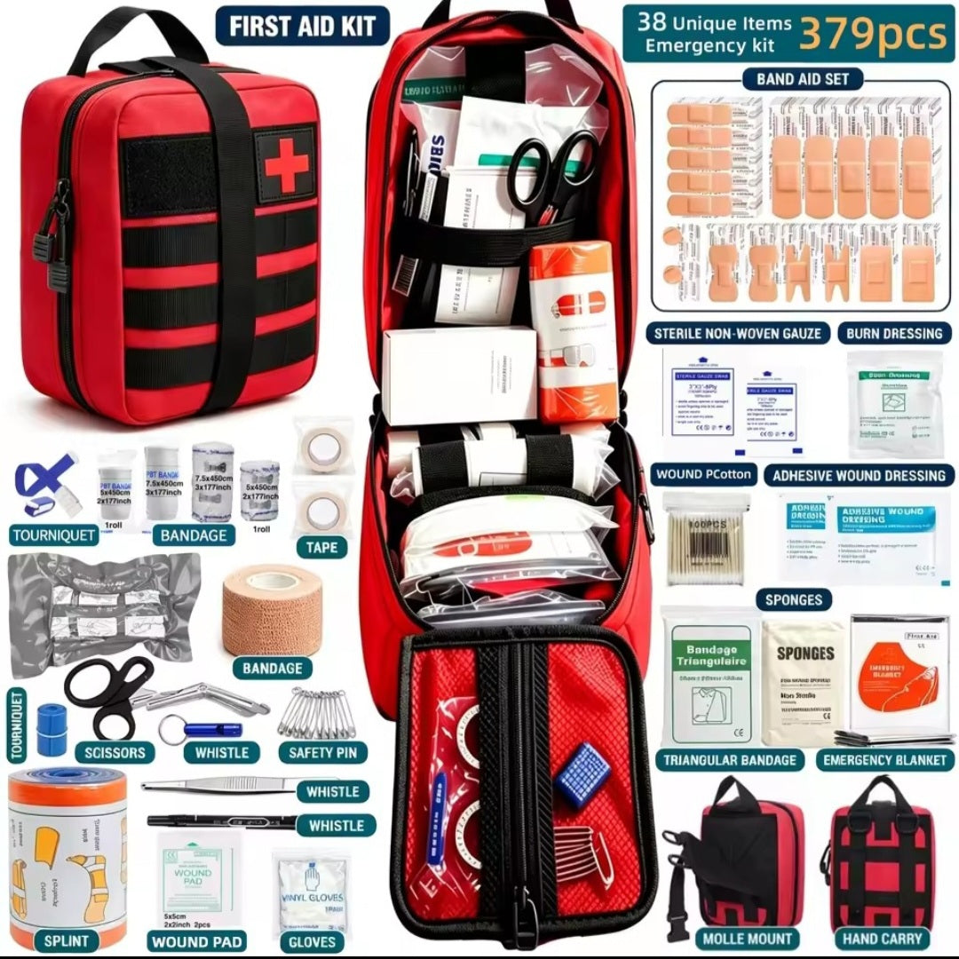 East Coast Utility Co. Tactical Trauma First Aid Kit | MOLLE Compatible & Rip-Away