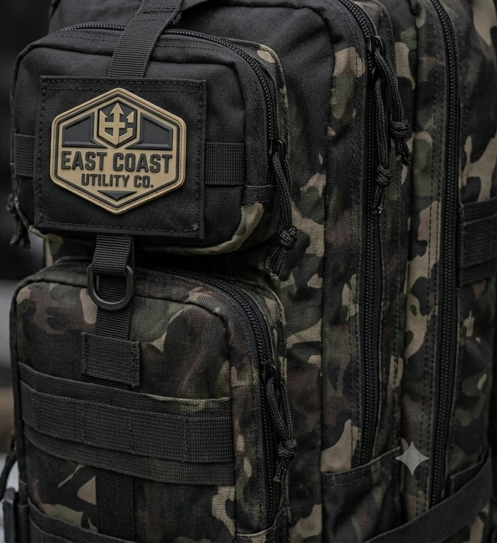 East Coast Utility Co 50L Heavy Duty Military Grade Tactical Backpack –Waterproof, 4WD & EDC Pack